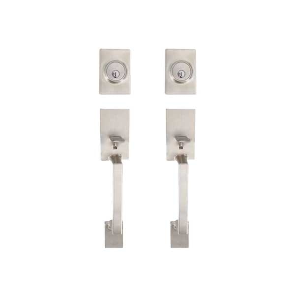 2 X Premium Square Lyndale Style Design Handleset W/ Interior Knob - Ss Sc1 (2 For 1) Locks &