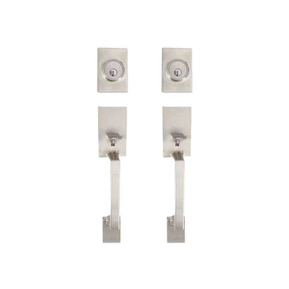 2 X Premium Square Lyndale Style Design Handleset W/ Interior Knob - Ss Sc1 (2 For 1) Locks &