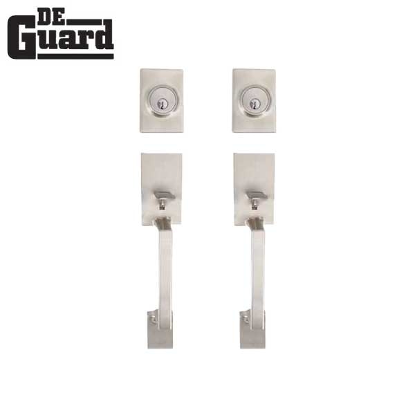 2 X Premium Square Lyndale Style Design Handleset W/ Interior Knob - Ss Sc1 (2 For 1) Locks &