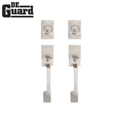 2 X Premium Square Lyndale Style Design Handleset W/ Interior Knob - Ss Sc1 (2 For 1) Locks &