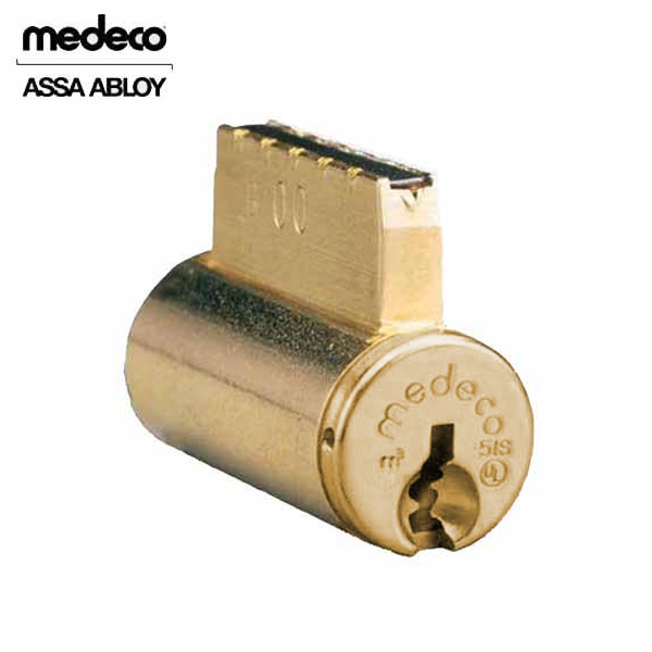 Medeco - Medeco3 - (KIK) Key-in-Knob Uncombinated Cylinder - DLQ Keyway - Satin Brass - Grade 1 - UHS Hardware