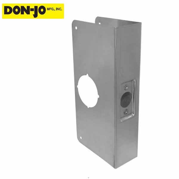 Don-Jo - Wrap Plate #200C - 2-3/8" - Thicker Doors - Silver (200C-S-CW) - UHS Hardware