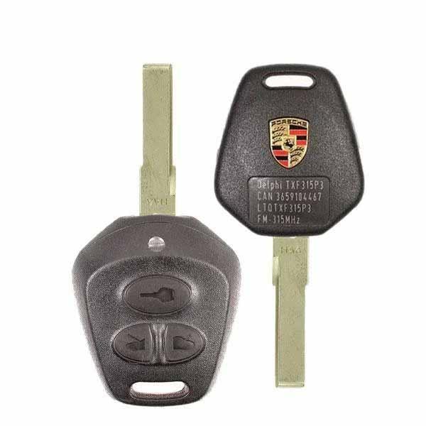 2001-2004 Porsche 911 Targa Boxster / 3-Button Remote Head Key / PN: 986-637-244-18 / LTQTXF315P3 (OEM) - UHS Hardware