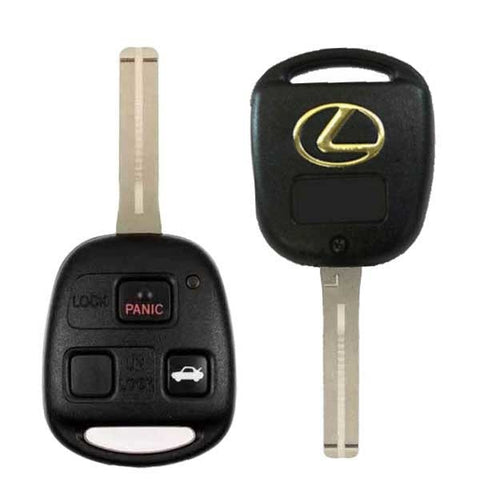 2001-2008 Lexus Es330 Ls430 / 3-Button Remote Head Key Pn: 89070-33751 Hyq12Bbt (Oem)