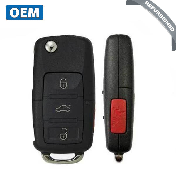 2002-2006 Volkswagen / 4-Button Flip-Key / 1J0959753AM (OEM Refurb) - UHS Hardware