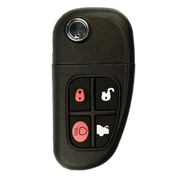 2003-2007 Jaguar / 4-Button Flip-Key / FO21 Tibbe / PN: C2C-24317 / CWTWB1U243 (OEM) - UHS Hardware