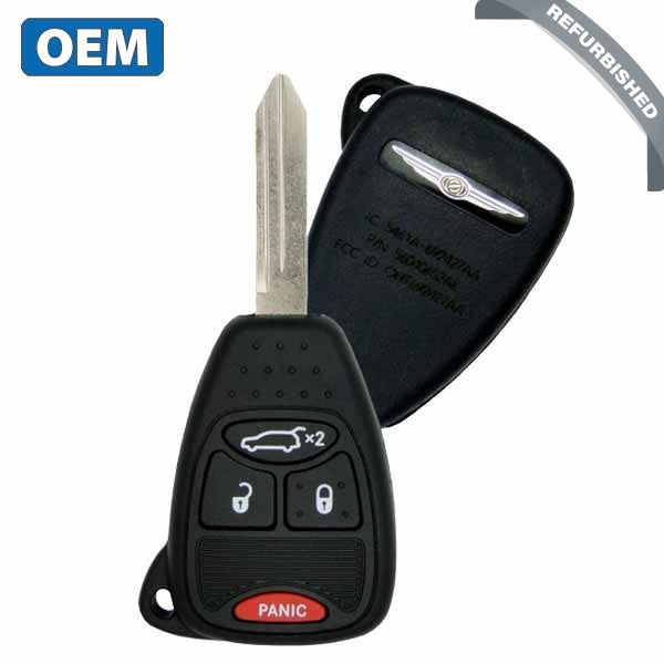 2004-2008 Jeep Chrysler / 4-Button Remote Head Key Pn: 05189230Aa M3N5Wy72Xx (Oem)