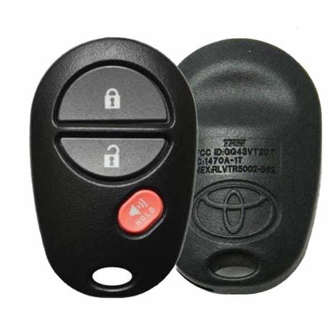 2004-2017 Toyota / 3-Button Keyless Entry Remote Pn: 89742-Ae011 Gq43Vt20T (Oem)