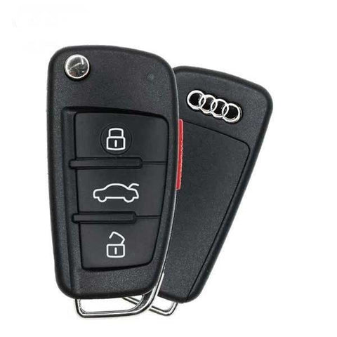 2005-2010 Audi / 4-Button Flip Key Pn: 8P0 837 220E Nbg009272T (Oem Refurb)