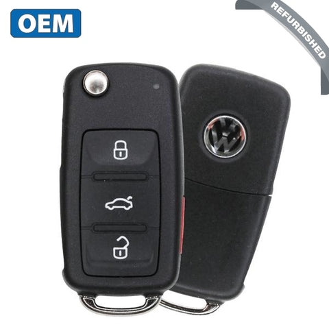 2005-2010 Volkswagen / 4-ButtonFlip Key / PN: 1K0-959-753-P / NBG92596263 (OEM) - UHS Hardware