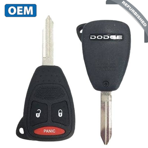 2005-2011 Dodge Dakota / 3-Button Remote Head Key / PN: 05183348AA / KOBDT04A (Non-Transponder) (OEM) - UHS Hardware