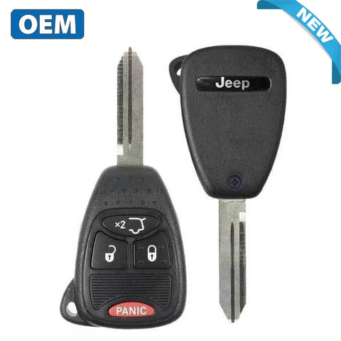 2005-2012 Jeep Liberty Commander Grand Cherokee / 4-Button Remote Head Key / PN: 05183349AC / OHT692715AA  (OEM) - UHS Hardware