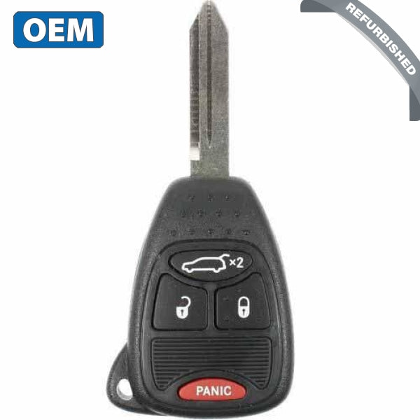 2005-2013 Dodge Avenger Charger / 4-Button Remote Head Key / PN: 05191964AA / OHT692713AA (OEM) - UHS Hardware