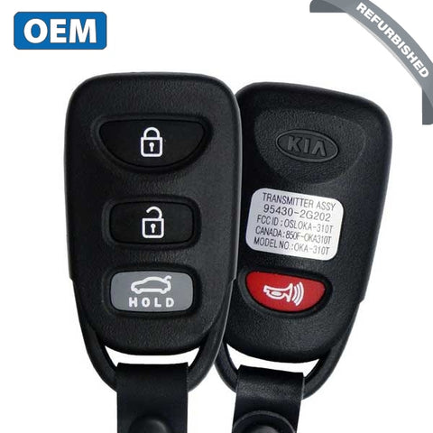 2006-2010 Kia Optima / 4-Button Keyless Entry Remote / PN: 954430-2G200 / OSLOKA-310T (OEM) - UHS Hardware