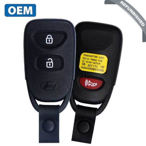 2007-2012 Hyundai Accent Santa Fe / 3-Button Keyless Entry Remote / PN:  95411-0W100 / PINHA -T038 (OEM) - UHS Hardware