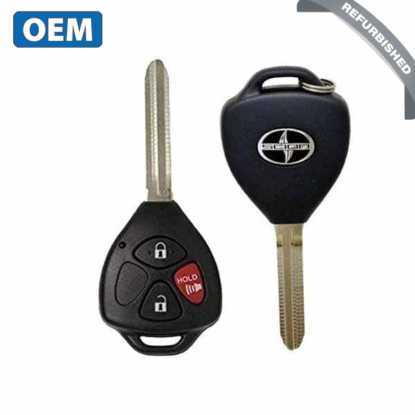 2007-2013 Scion Toyota / 3-Button Remote Head Key / PN:  R-89070-52850 / MOZB41TG (4D 67 Chip) (OEM) - UHS Hardware