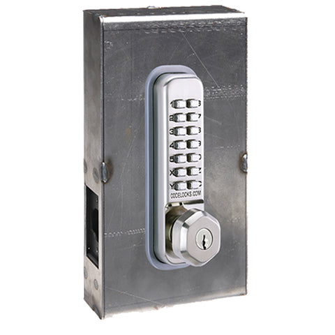 Code Locks - CL210 Gate Box Kit - Electronic Smart Lock - Light Duty - Dual Backset Deadlatch 2 3/4" - 2 3/8" - Mortise Tubular Deadbolt Gate Box Kit - Optional Key Override - Optional Finish - Fire Rated - Grade 2 - UHS Hardware