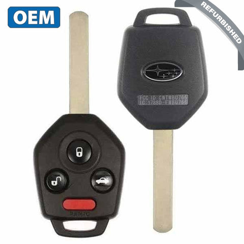 2010-2014 Subaru Legacy Outback / 4-Button Remote Head Key / PN: 57497-AJ00A / CWTWBU766 / 4D60 Chip / DAT17 (OEM) - UHS Hardware