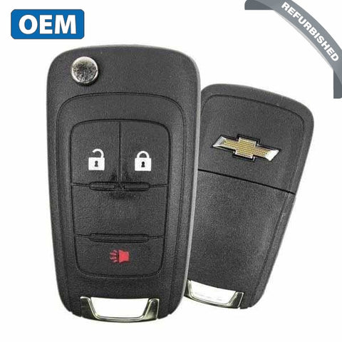 2010-2018 Chevrolet / 3-Button Flip Key / PN: 5913598 / OHT01060512 (OEM) - UHS Hardware