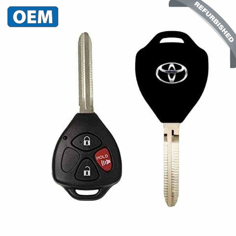 2010-2019 Toyota 4-Runner RAV4 / 3-Button Remote Head Key / PN: 89070-0R050 / HYQ12BDC (G Chip) (OEM) - UHS Hardware