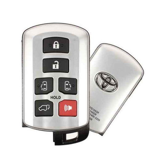 2011-2020 Toyota Sienna  / 6-Button Smart Key / PN: 89904-08010 / HYQ14ADR (OEM) - UHS Hardware
