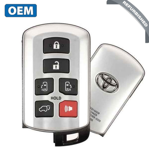 2011-2020 Toyota Sienna / 6-Button Smart Key / PN: 89904-08010 / HYQ14ADR (OEM Refurb) - UHS Hardware