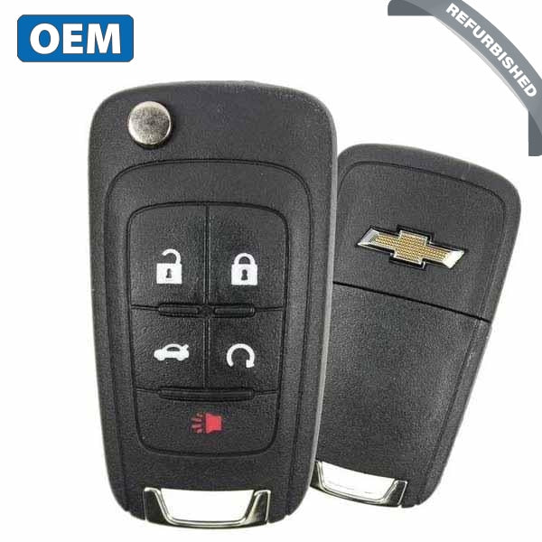 2012-2013 Chevrolet Camaro / Cruze / 5-Button Flip Key / PN: 13504199 / AVL-B01T2AC (OEM) - UHS Hardware