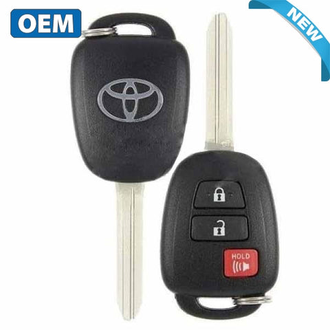 2012-2017 Toyota Prius C / 3-Button Remote Head Key / PN: 89070-52F60 / HQ12BDM (G Chip) (OEM) - UHS Hardware