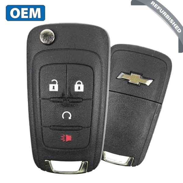 2012 - 2019 Chevrolet Sonic  / 4-Button Remote Flip Key / PN 13584829 / KR55WK50073 (OEM) - UHS Hardware