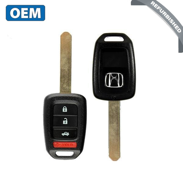 2013-2015 Honda Accord Civic / 4-Button Remote Head Key / PN: 35118-T2A-A20 / MLBHLIK6-1T (315 Mhz) (OEM) - UHS Hardware