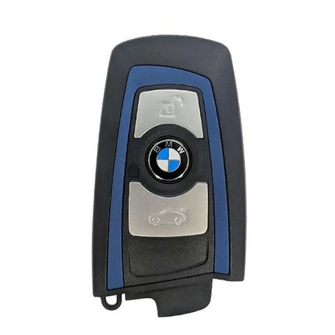 2013-2018 Bmw 7 / 5 3 Series 3-Button Smart Key Ygohuf5767 Fem 433 Mhz - Blue Trim (Oem)