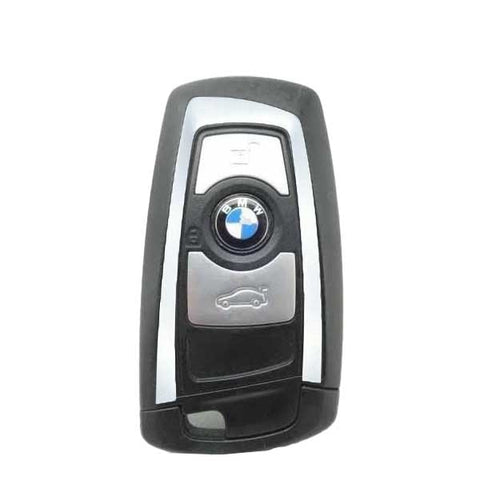 2013-2018 Bmw 7 / 5 3 Series 3-Button Smart Key Ygohuf5767 Fem 433 Mhz - Silver Trim (Oem)