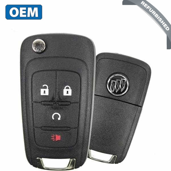 2013-2018 Buick Encore Enclave / 4-Button Flip Key / PN 13585814 / AVL-B01T1AC (OEM) - UHS Hardware