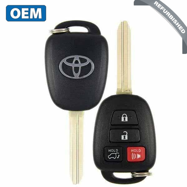 2013-2019 Toyota / 4-Button Remote Head Key / PN: 89070-0R100 / GQ4-52T/ H Chip (OEM) - UHS Hardware