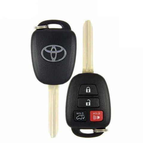 2013-2019 Toyota Rav4 Highlander Sequoia / 4-Button Remote Head Key / GQ4-52T (H-Chip) (OEM) - UHS Hardware