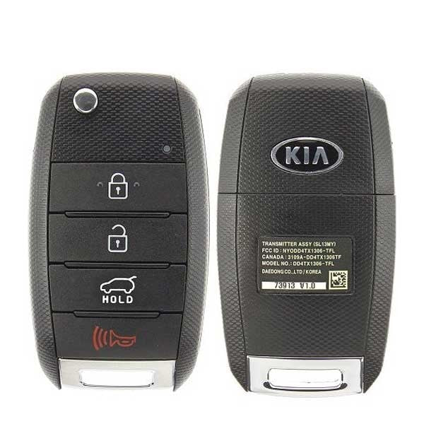 2014-2016 Kia Sportage / 4-Button Flip Key / PN:  95430-3W350 / NYODD4TX1306-TFL (OEM) - UHS Hardware