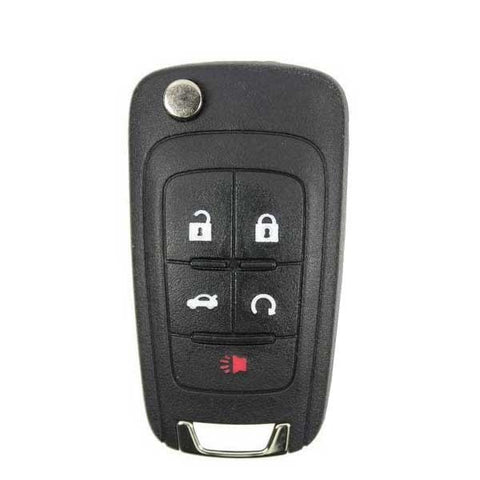 2014-2017 Chevrolet / 5-Button Flip Key Non Peps Pn: 13586490 Kr55Wk50073 (Oem)