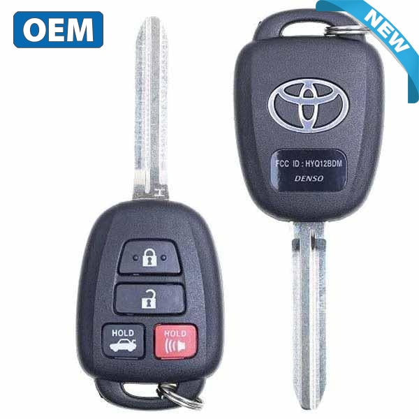 2014-2019 Toyota Corolla / 4-Button Remote Head Key / PN: 89070-02880 / HYQ12BEL (4D H) / Board 3710 (OEM) - UHS Hardware