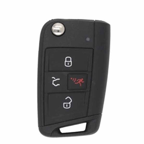 2015-2019 Volkswagen Golf Gti / 4-Button Remote Flip Key Pn: 5G0 959 752 Bd Nbgfs12A01 Mqb (Oem)