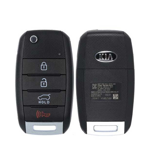 2015-2020 Kia Sorento / 4-Button Flip Key / PN: 95430-C5100 / OSLOKA-910T (OEM) - UHS Hardware