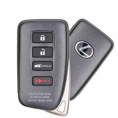 2016-2020 Lexus / 4-Button Smart Key / PN: 89904-0E160 / HYQ14FBB / G Board 0010 (OEM) - UHS Hardware