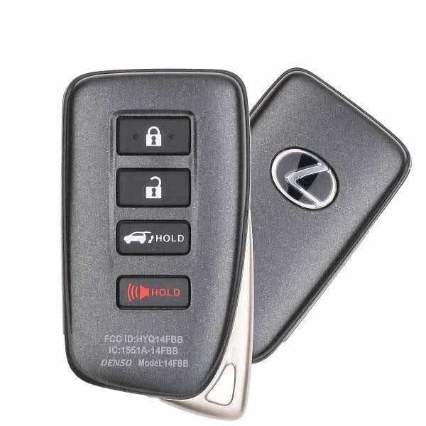 2016-2020 Lexus / 4-Button Smart Key Pn: 89904-0E160 Hyq14Fbb G Board 0010 (Oem Refurb)