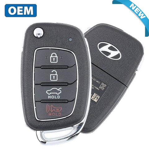 2017-2019 Hyundai Sonata / 4-Button Remote Flip Key / PN: 95430-C1210 / TQ8-RKE-4F25 (OEM) - UHS Hardware