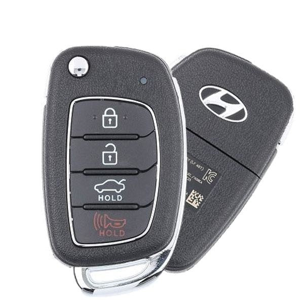 2017-2019 Hyundai Sonata / 4-Button Remote Flip Key Pn: 95430-C1210 Tq8-Rke-4F25 (Oem)