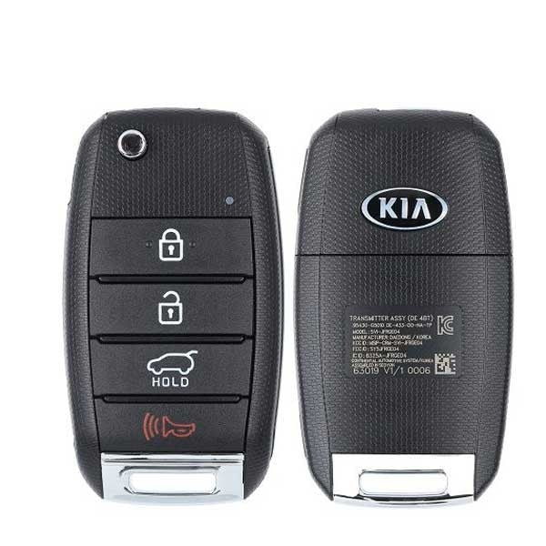 2017-2019 Kia Niro / 4-Button Flip Key / PN: 95430-G5010 / SY5JFRGE04 (DE 4BT) (OEM) - UHS Hardware