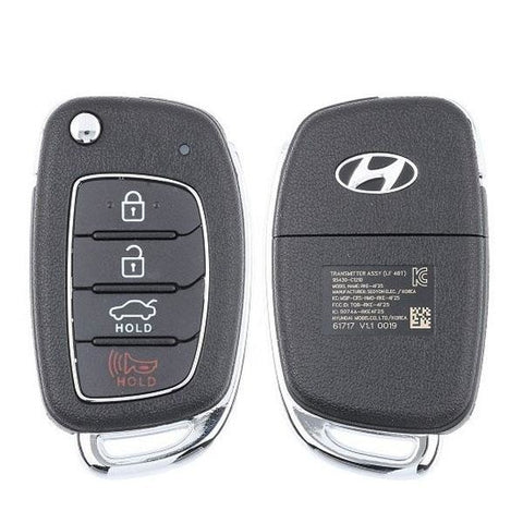 2017-2020 Hyundai Sonata / 4-Button Flip Key Pn: 95430-C1210 Tq8-Rke-4F25 (Lf 4Bt) (Oem)