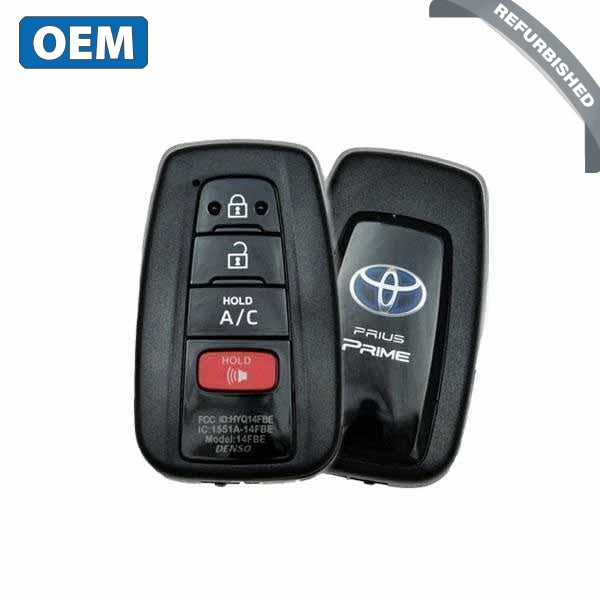 2017-2021 Toyota Prius Prime / 4-Button Smart Key / PN: 89904-47460 / HYQ14FBE / Board 0410 (OEM Refurb) - UHS Hardware