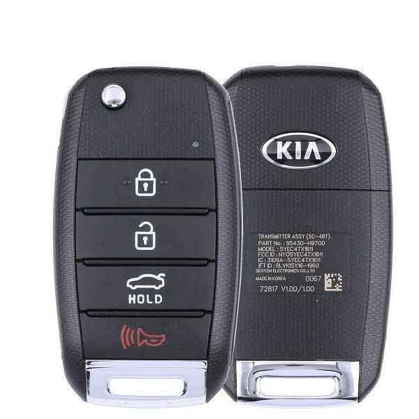 2018-2020 Kia Rio / 4-Button Flip Key / PN: 95430-H9800 / NYOSYEC4TX1611 (433 Mhz)(Canada Production) (OEM) - UHS Hardware