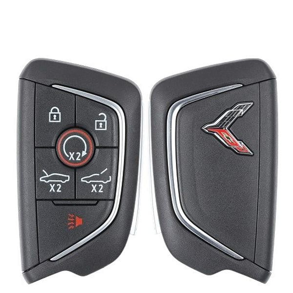 2020-2021 Chevrolet Corvette C8 / 6-Button Smart Key Pn: 13536982 Yg0G20Tb1 Chrome Logo (Oem)