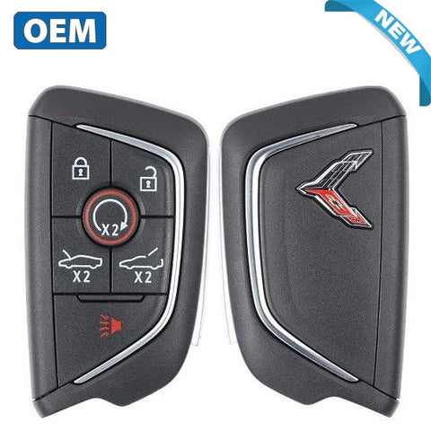 2020-2021 Chevrolet Corvette C8 / 6-Button Smart Key / PN: 13536982 / YG0G20TB1 / Chrome Logo (OEM) - UHS Hardware